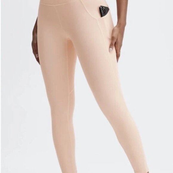 Fabletics Oasis PureLuxe High Waisted Leggings Pink Medium - Picture 3 of 9